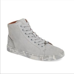 Frye Lena High Top Grey Sneaker
